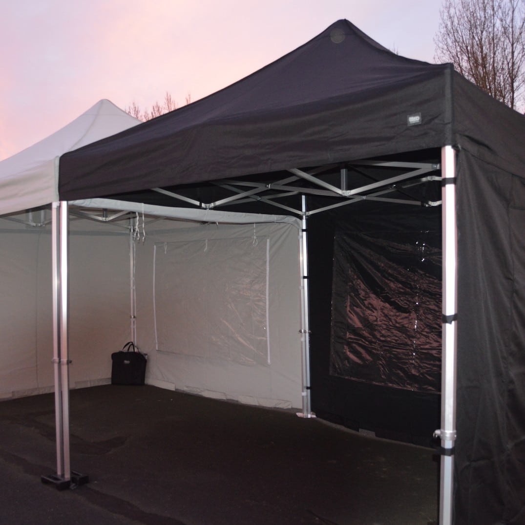 Vouwtenten Zilver en Zwart