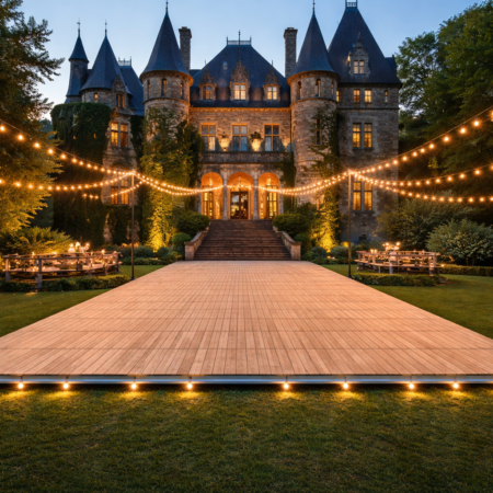 Casettenvloer Voor de tenten